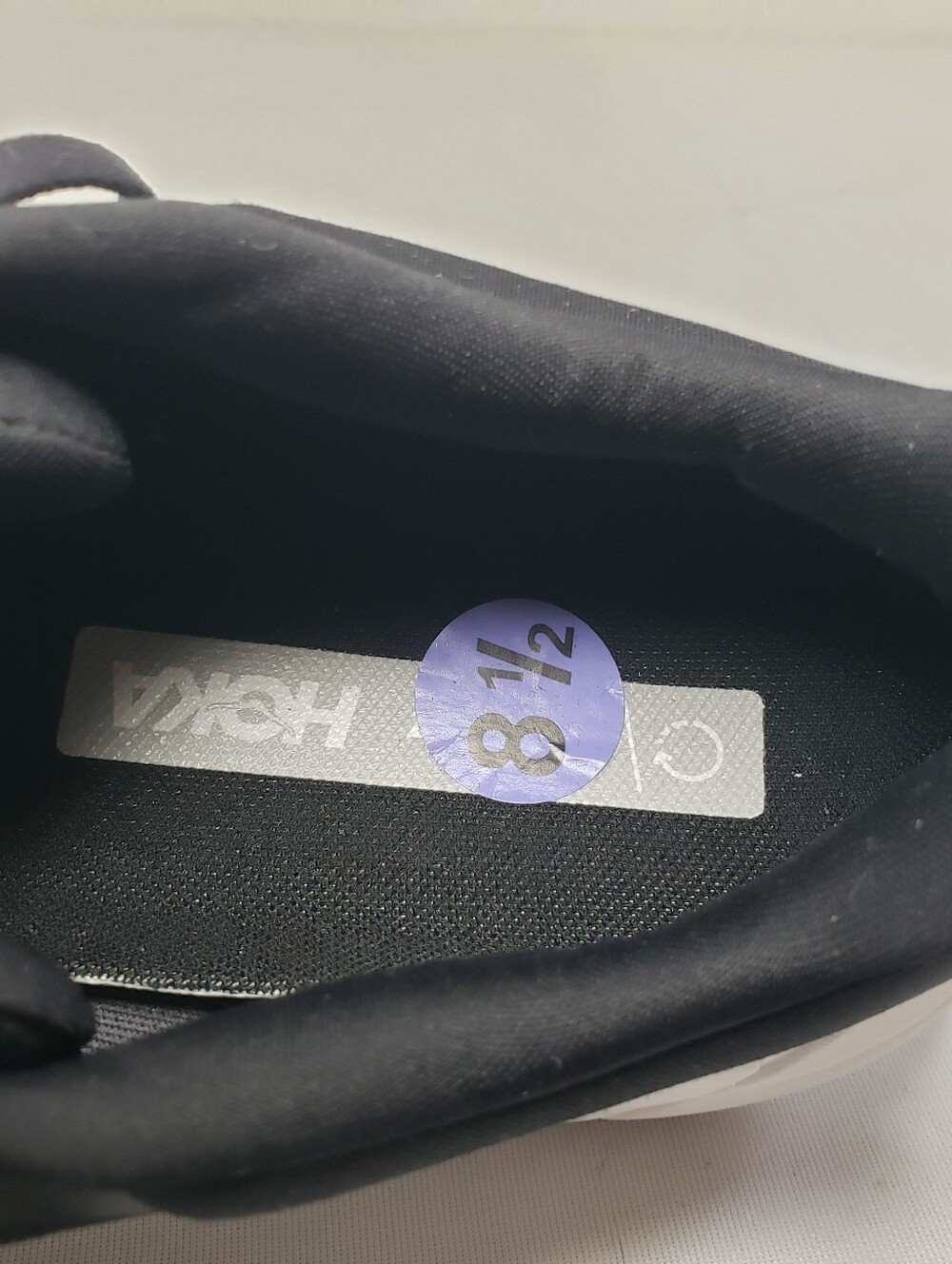 Hoka One One SINGLE RIGHT SHOE ONLY Men’s Black Athletic Running REPLACEMENT - Picture 5 of 6